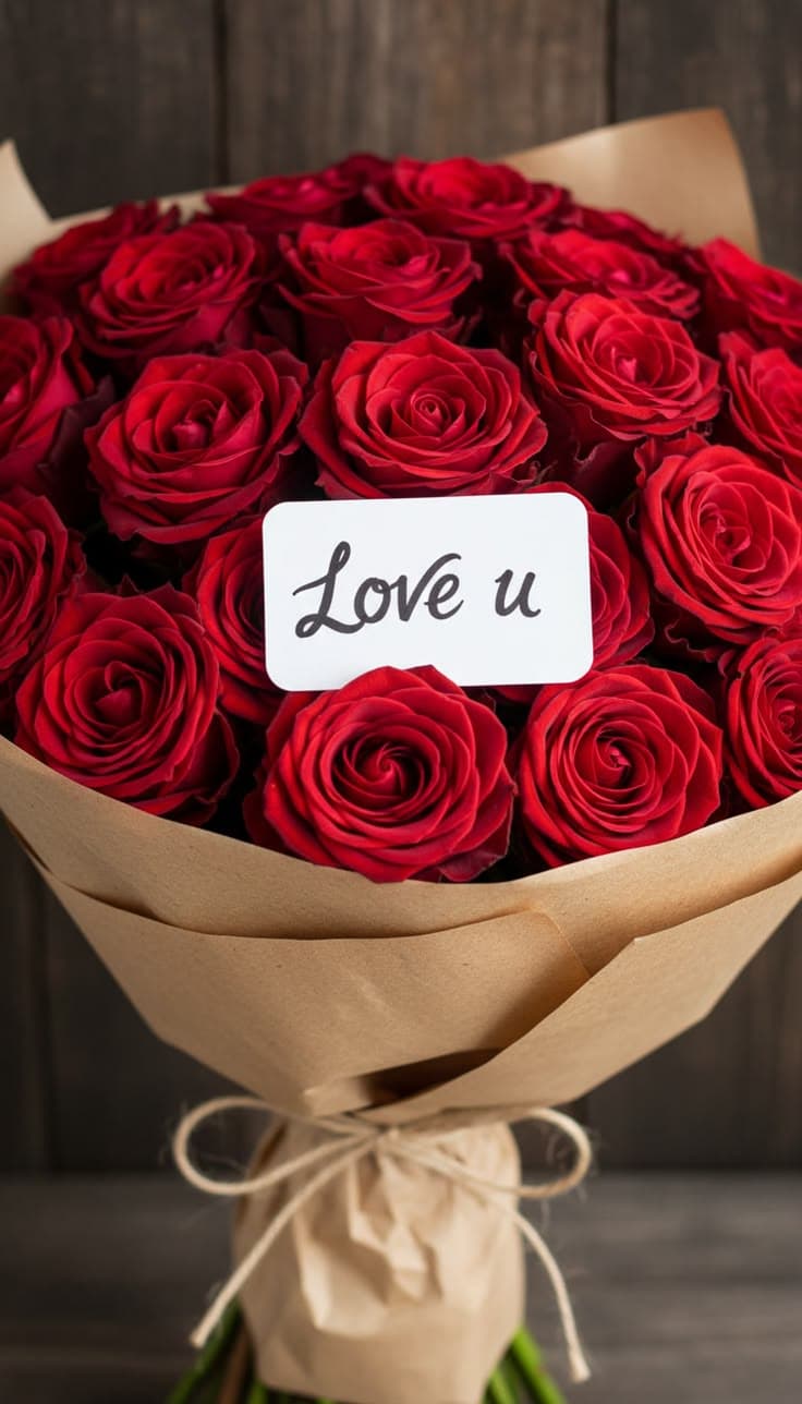 Romantic Red Rose Bouquet